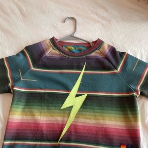 Aviator Nation Cropped Crew Tulum Blue